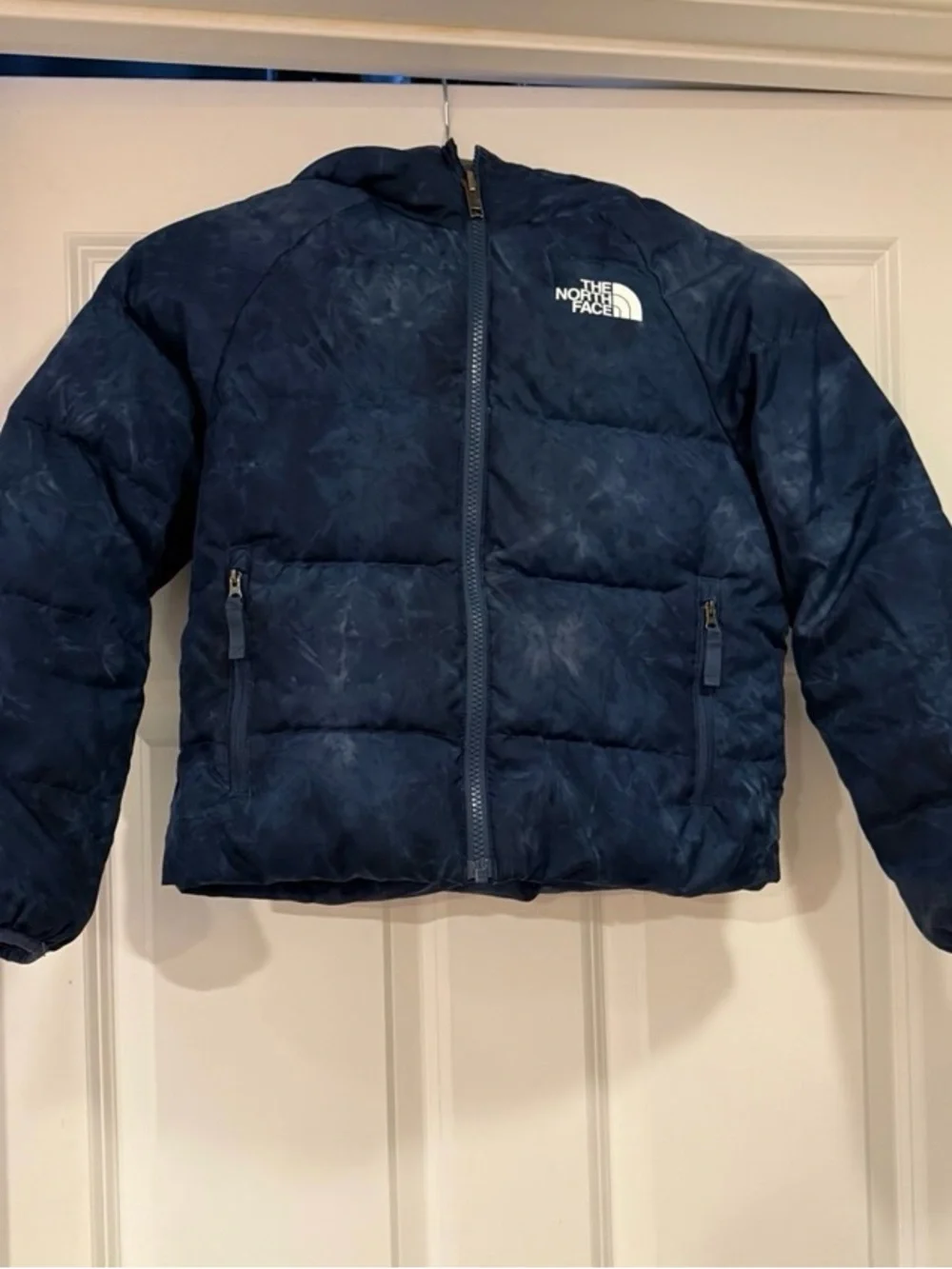 The North Face Kids Navy Tie-Dye Puffer Jacket